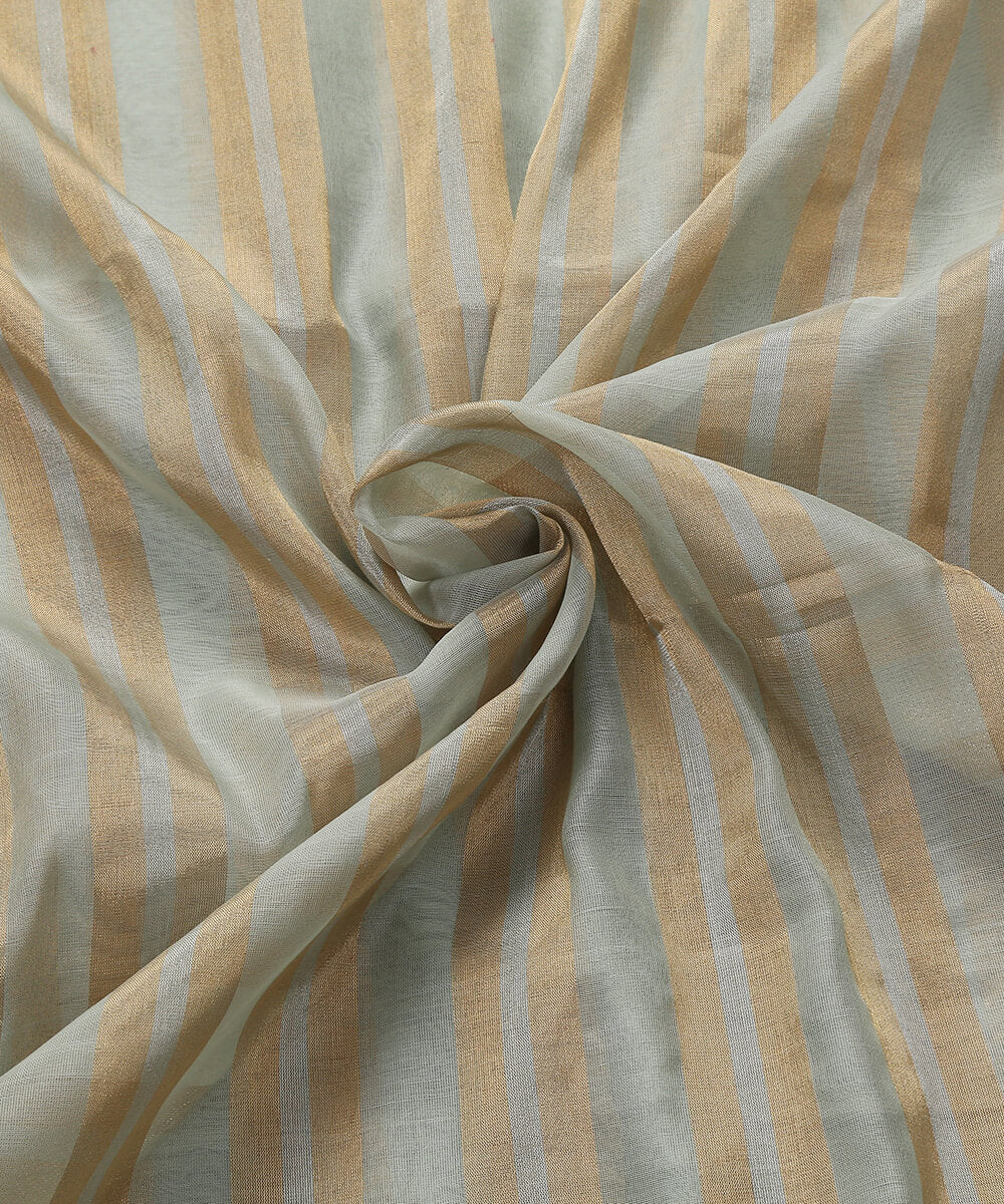 Handloom_Blue_Chanderi_Silk_Cotton_Fabric_with_Tissue_Stripes_WeaverStory_05