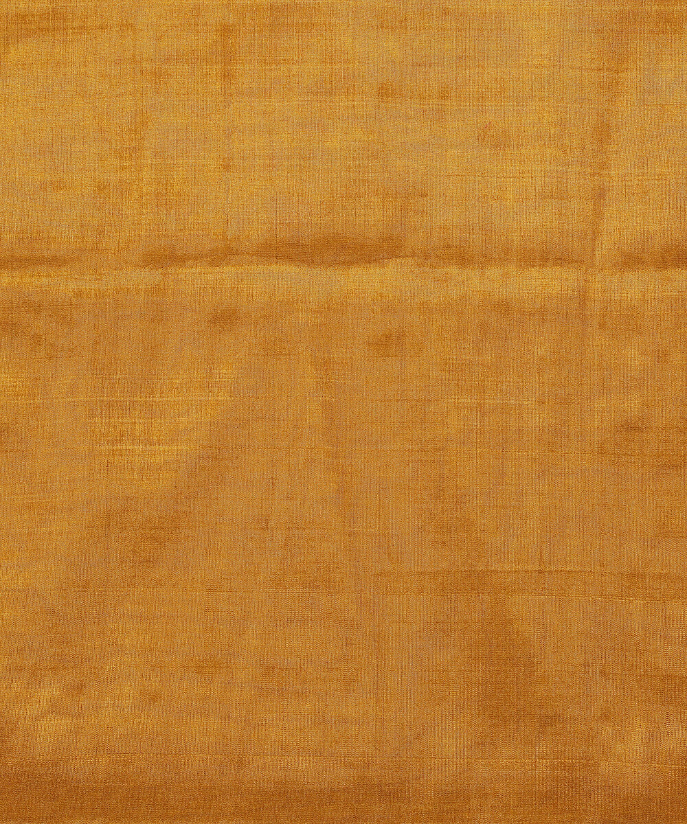 Handloom_Chanderi_Silk_Tissue_Fabric_in_Yellow_Gold_WeaverStory_02