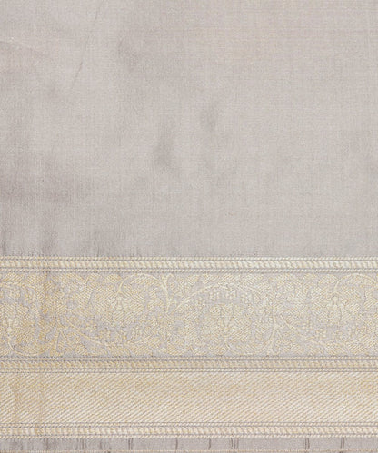 Handloom_Beige_Cutwork_Katan_Silk_Saree_Booti_with_Pink_Selvedge_WeaverStory_05