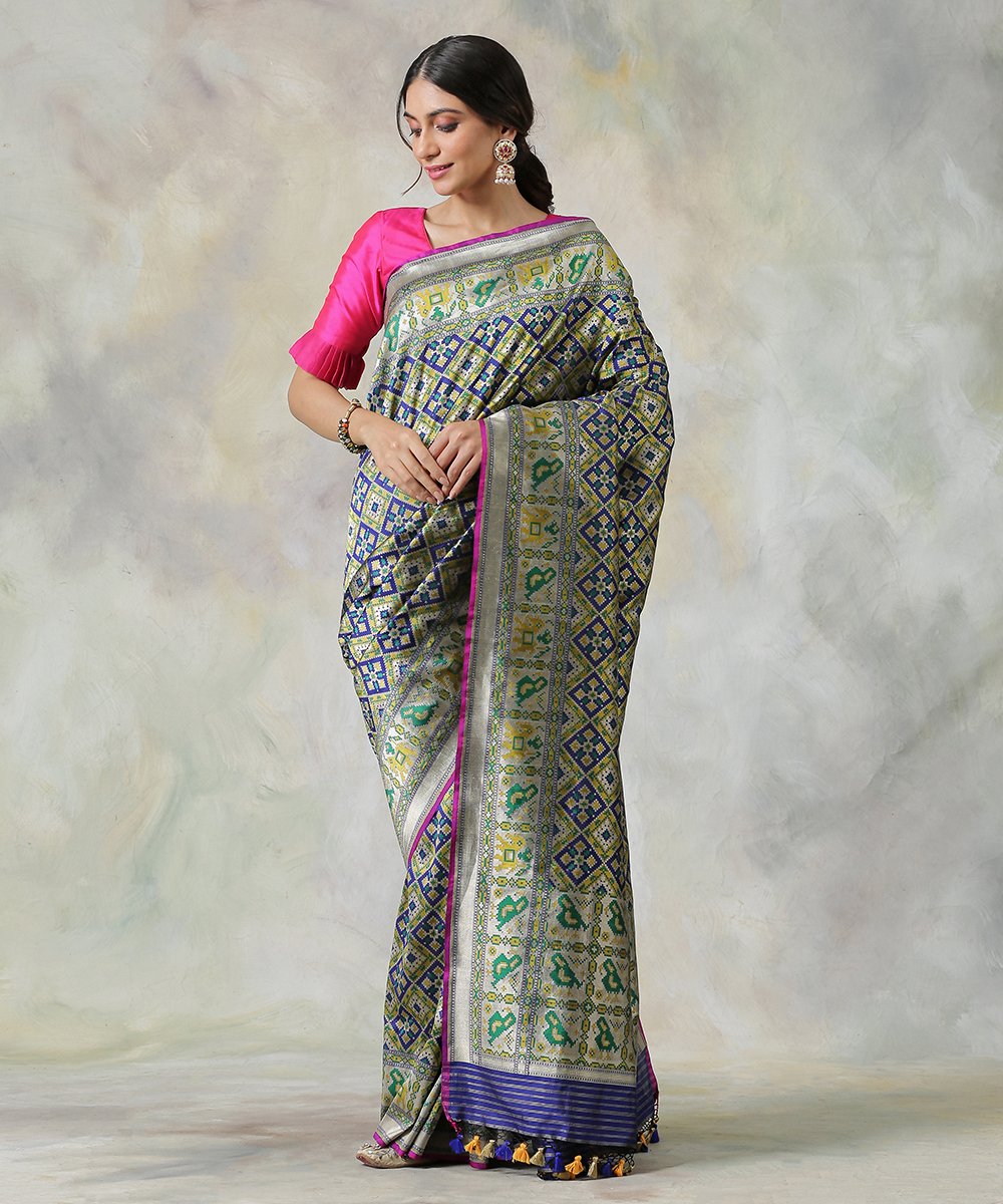 Handloom_Banarasi_Patola_Saree_in_Royal_Blue_woven_on_a_Rich_Zari_Base_WeaverStory_02