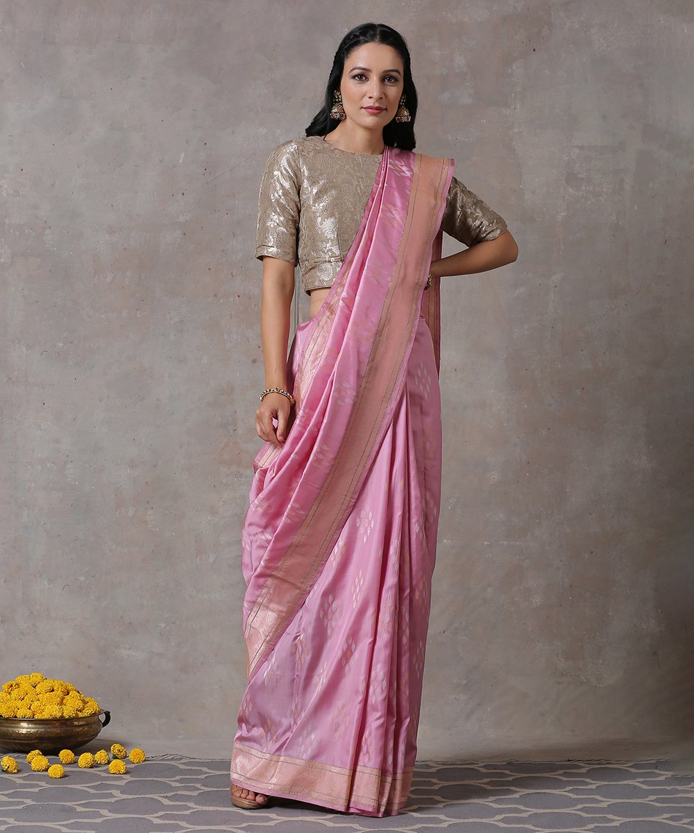 Handloom_Blush_Pink_Pure_Katan_Silk_Banarasi_Saree_with_Ektara_Jamdani_Booti_WeaverStory_01