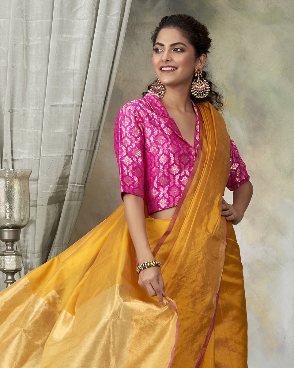Handloom_Golden_Mustard_Tissue_Chanderi_Saree_WeaverStory_01