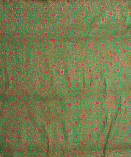 Green_Handloom_Pure_Katan_Silk_Nakshi_Brocade_Banarasi_Fabric_with_Pink_Meenakari_WeaverStory_02
