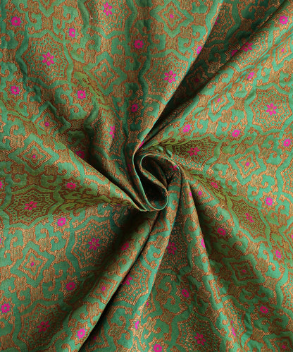 Green_Handloom_Pure_Katan_Silk_Nakshi_Brocade_Banarasi_Fabric_with_Pink_Meenakari_WeaverStory_05