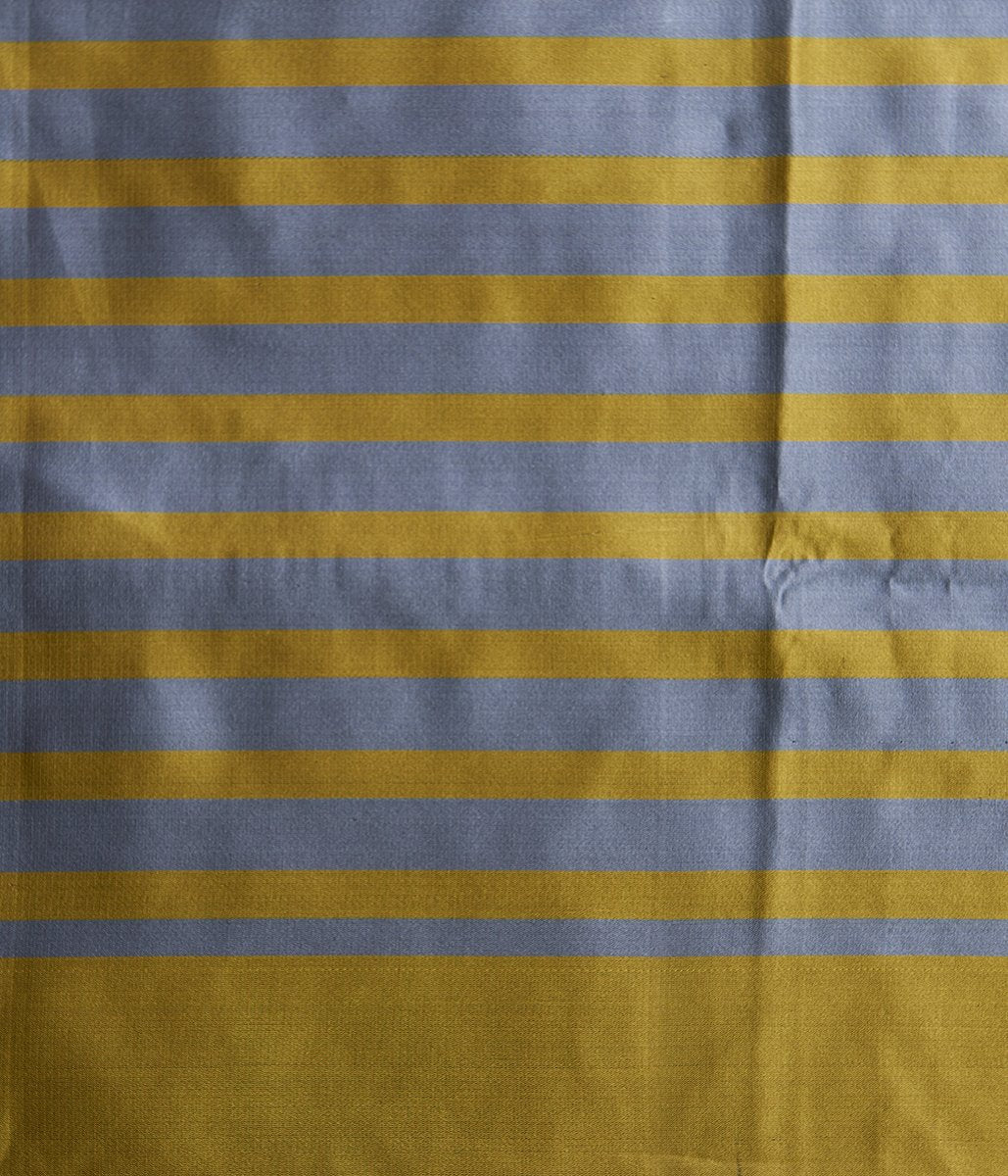 Handloom_Grey_Striped_Pure_Katan_Silk_Tanchoi_Banarasi_Saree_with_Yellow_Border_WeaverStory_05