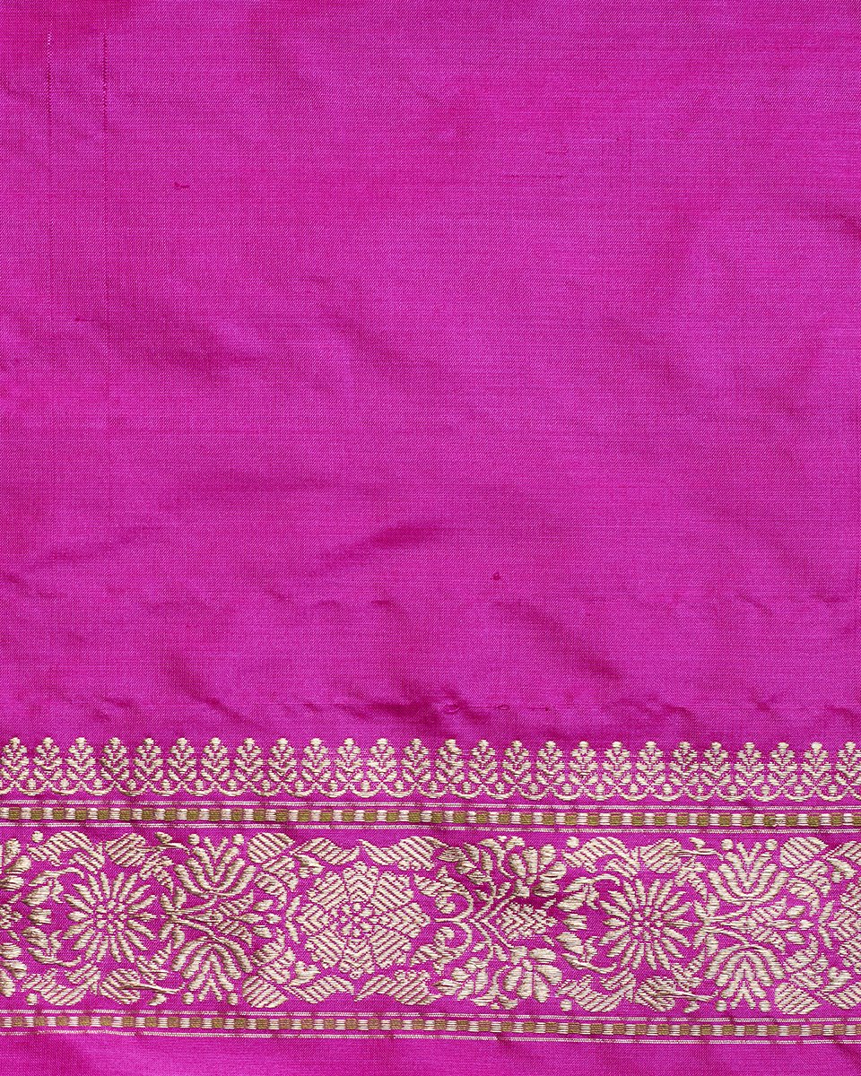 Handloom_Hot_Pink_Kadhwa_Katan_Silk_Banarasi_Saree_with_Jangla_Design_WeaverStory_05