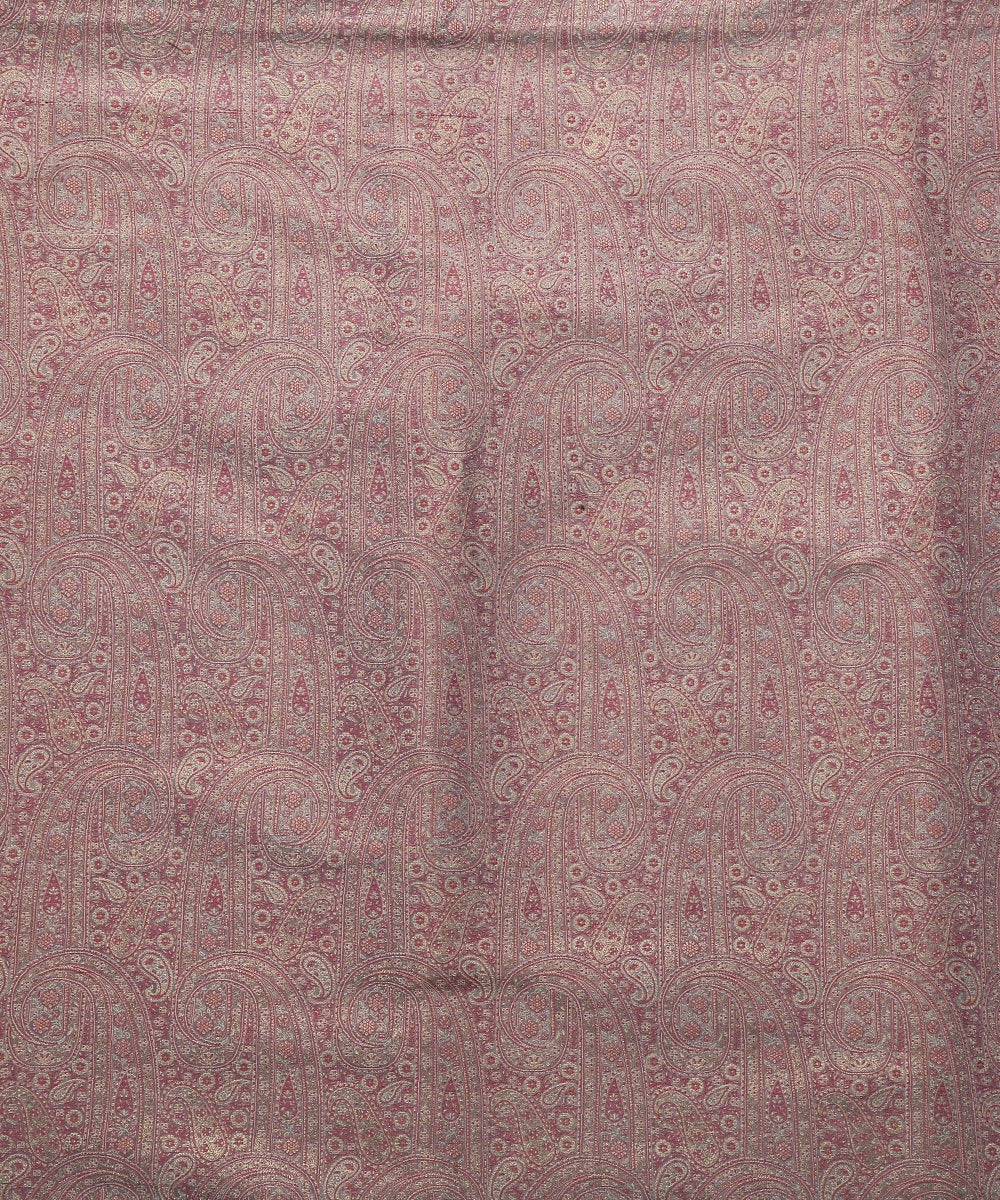 Handloom_Lavender_Jamawar_Pure_Silk_Banarasi_Brocade_Fabric_with_Zari_WeaverStory_02