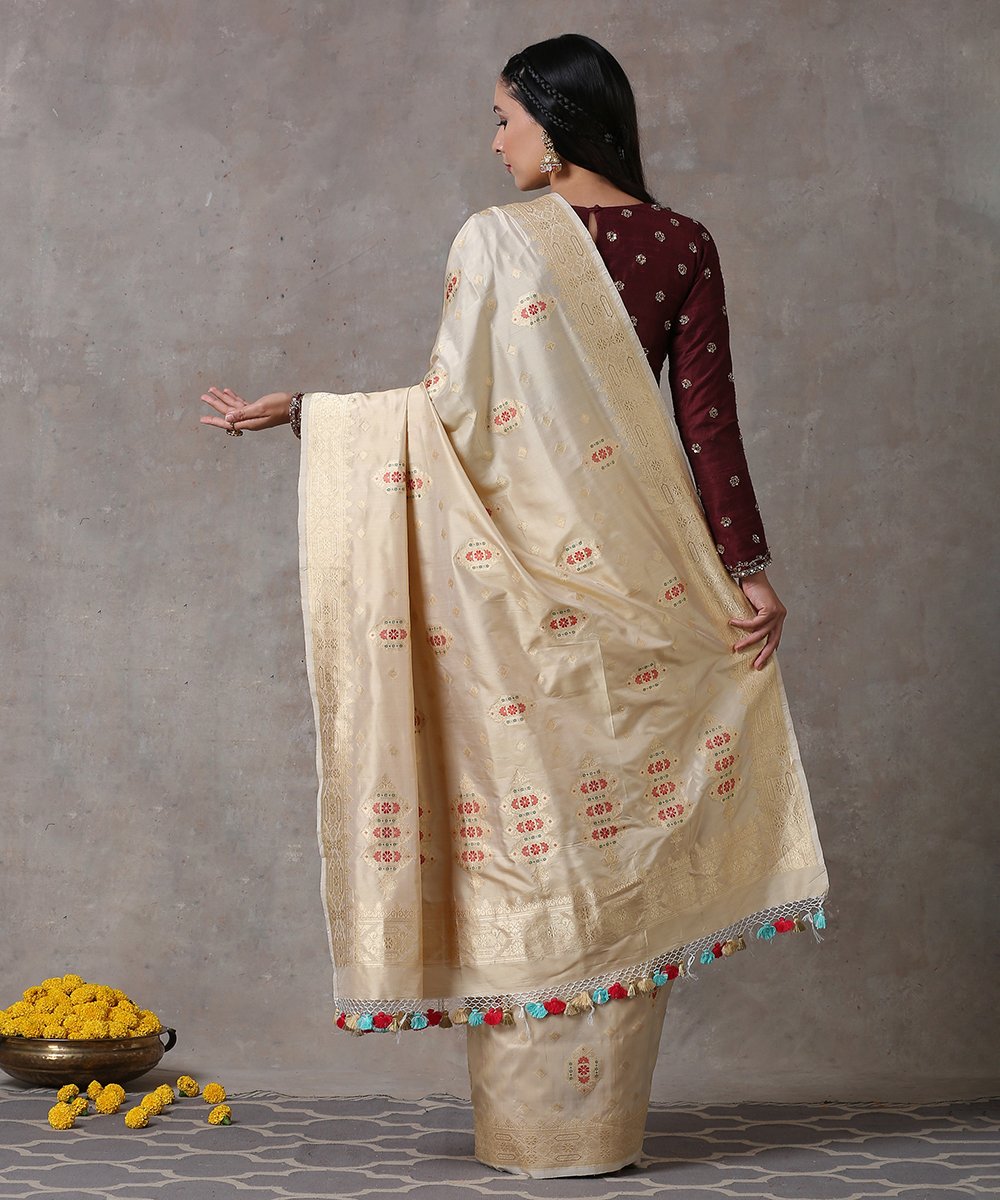 Banarasi Jamawar Weave Silk Saree  Ranjvani