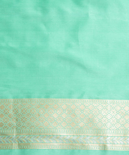 Handloom_Parrot_Green_Katan_Silk_Cutwork_Sona_Rupa_with_Jangla_Design_WeaverStory_05