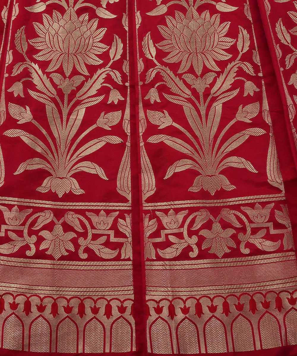 Handloom_Pink_Cutwork_Katan_Silk_Banarasi_Lehenga_with_Floral_Design_WeaverStory_04