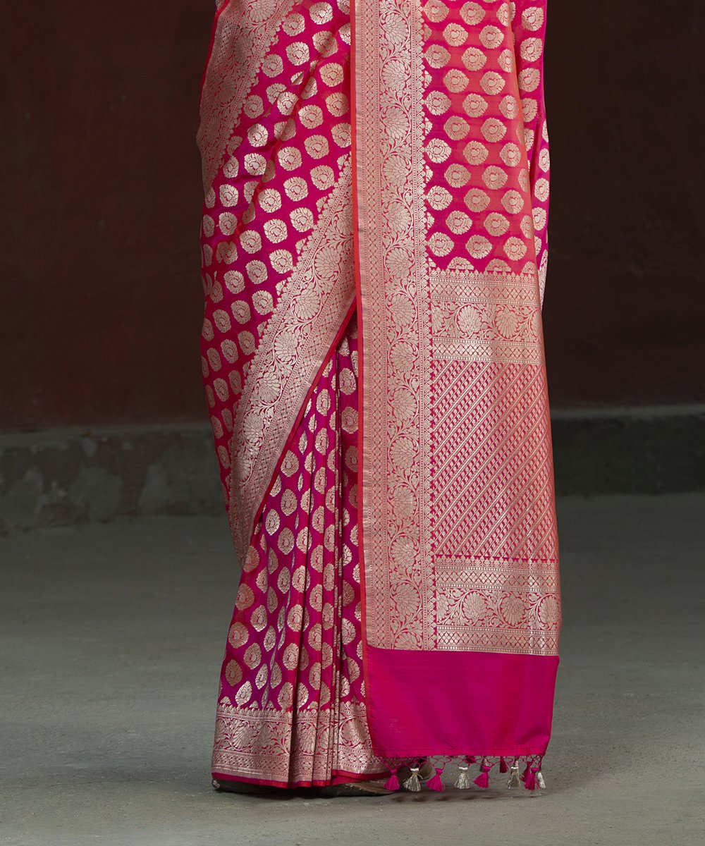 Handloom_Pink_Katan_Silk_Cutwork_Banarasi_Saree_with_Paisley_Boota_WeaverStory_04