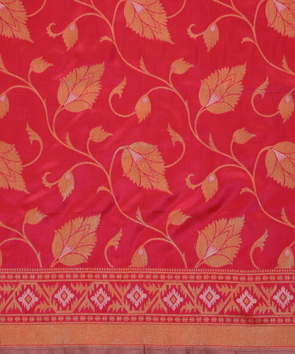 Handloom_Pink_Pure_Katan_Silk_Jamdani_Banarasi_Dupatta_WeaverStory_03