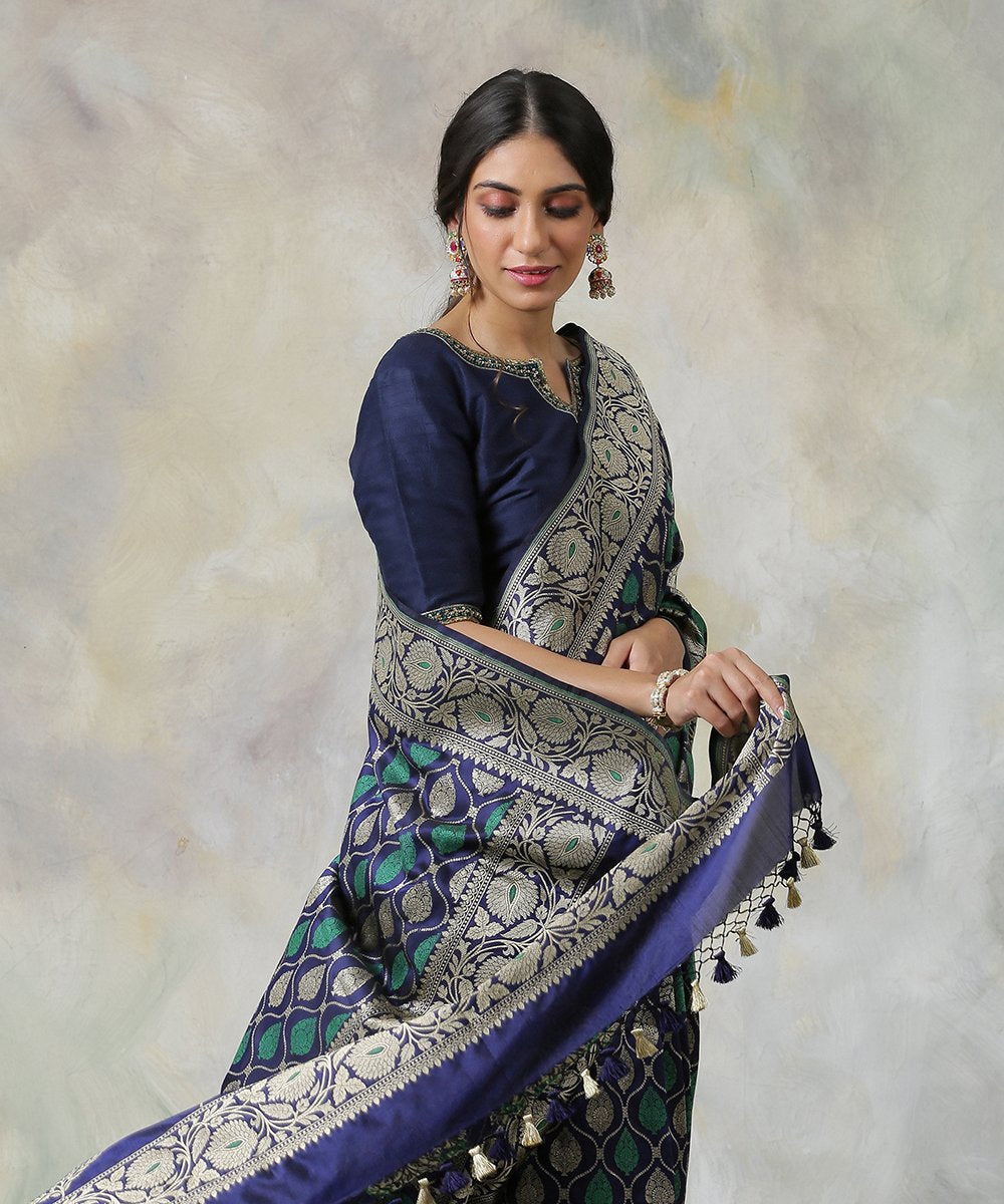 Blue_Handloom_Banarasi_Katan_Silk_Saree_with_Meenakari_Resham_WeaverStory_01