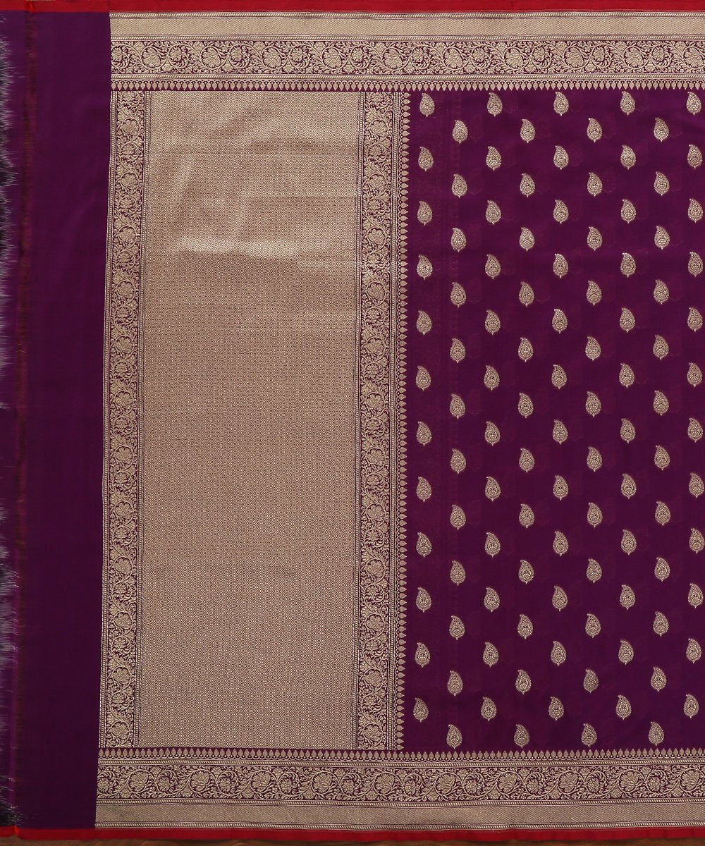 Handloom_Purple_Katan_Silk_Georgette_Banarasi_Dupatta_with_Booti_Design_WeaverStory_02