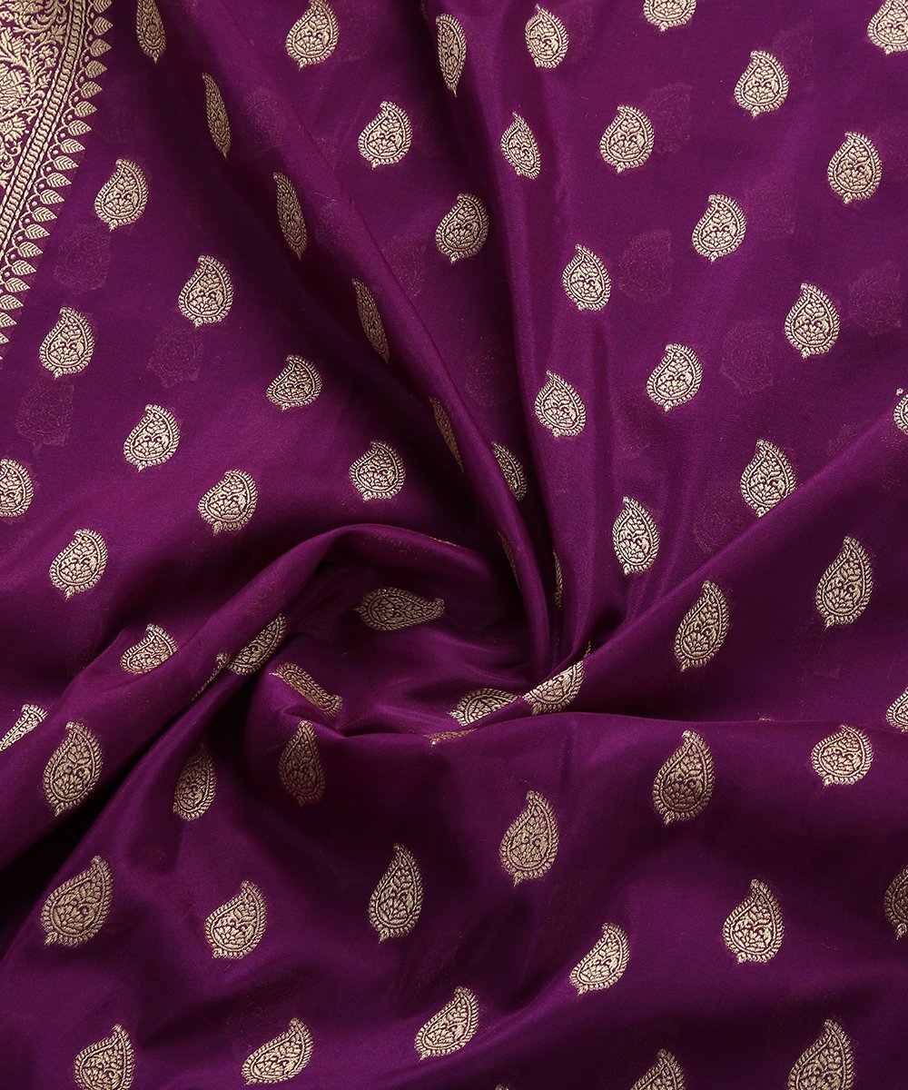 Handloom_Purple_Katan_Silk_Georgette_Banarasi_Dupatta_with_Booti_Design_WeaverStory_05