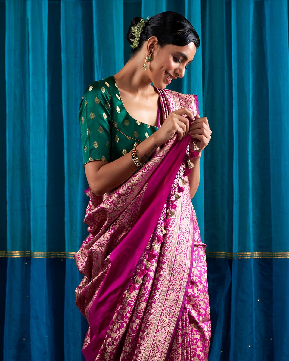 Handloom_Purple_Kimkhab_Shikargah_Saree_WeaverStory_01