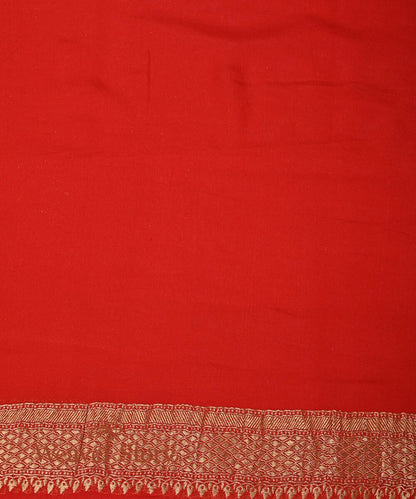 Handloom_Red_Banarasi_Georgette_Woven_Saree_with_Gold_and_Silver_Zari_Jaal_WeaverStory_05