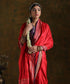 Handloom_Red_Pure_SIlk_Banarasi_Ektara_Saree_with_Konia_Motif_WeaverStory_01