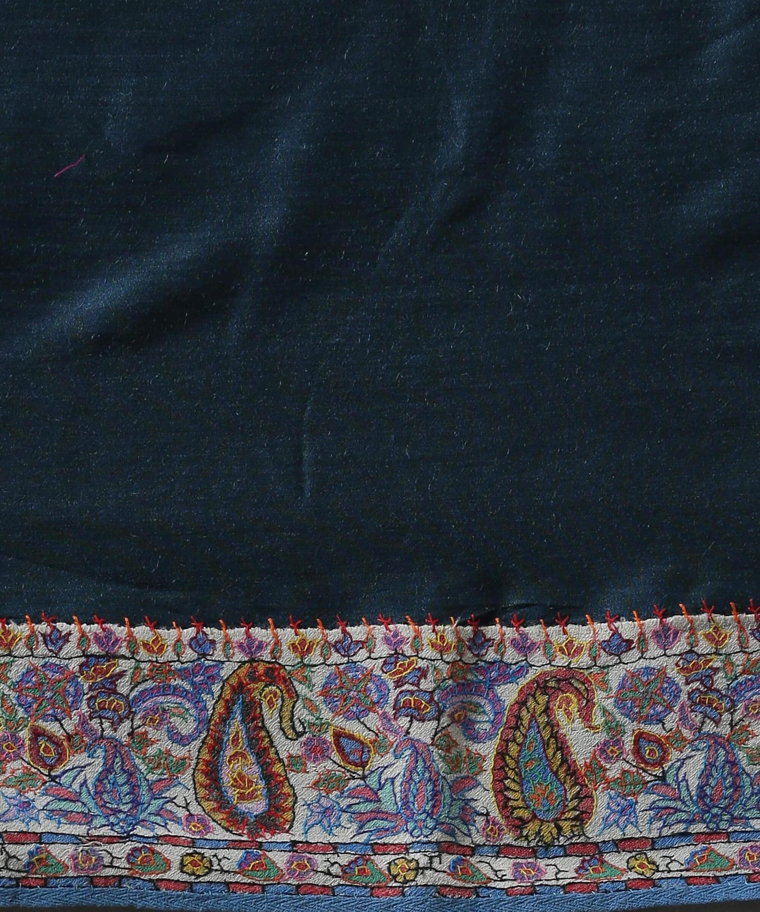 Handwoven_Moonga_Silk_Saree_in_Regal_Blue_with_Hand_Appliqued_Sozni_Needle_Work_Border_WeaverStory_05