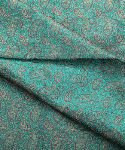 Handloom_Teal_Zari_Brocade_Banarasi_Fabric_in_Pure_Katan_Silk_WeaverStory_04