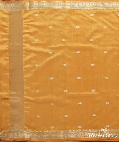 Yellow_Handloom_Banarasi_Raw_Silk_Dupatta_with_Bootidar_Design_WeaverStory_02