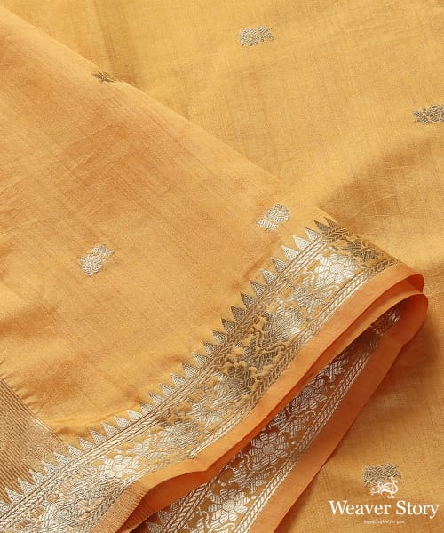 Yellow_Handloom_Banarasi_Raw_Silk_Dupatta_with_Bootidar_Design_WeaverStory_04