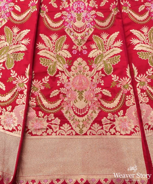 Handloom_Rani_Pink_Kimkhab_Banarasi_Katan_Silk_Lehenga_WeaverStory_03