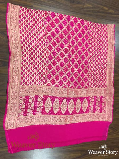 Handwoven_Pink_Bandhej_Dupatta_WeaverStory_02