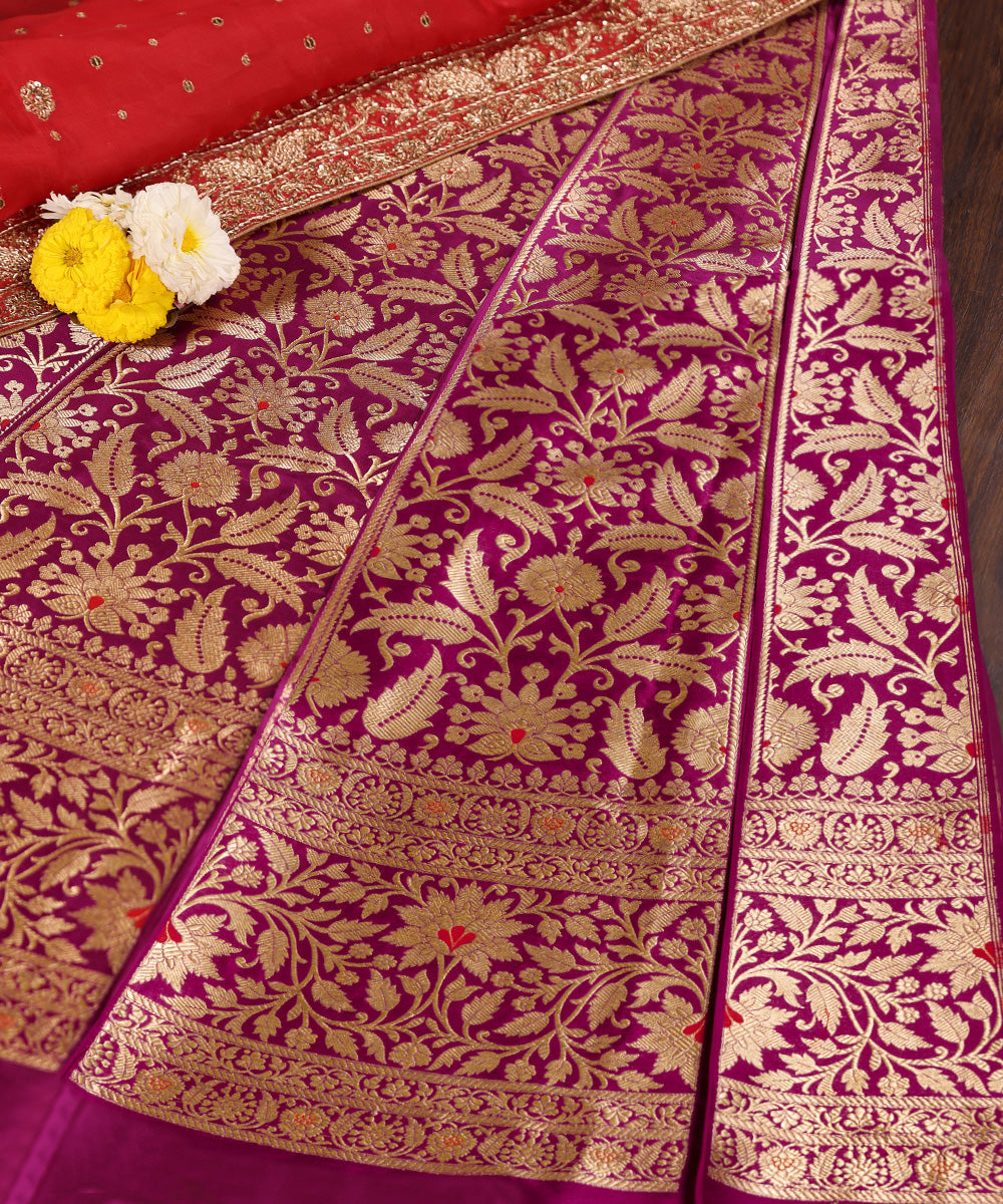 Handloom_Purple_Pure_Katan_Silk_Banarasi_Lehenga_With_Red_Meenakari_WeaverStory_01