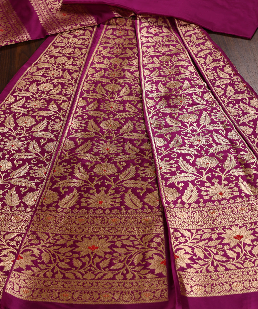 Handloom_Purple_Pure_Katan_Silk_Banarasi_Lehenga_With_Red_Meenakari_WeaverStory_02