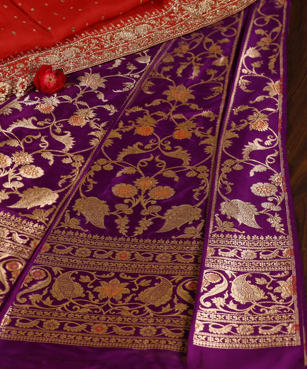 Peacock_Blue_Handloom_Pure_Katan_Silk_Banarasi_Lehenga_With_Meenakari_WeaverStory_01