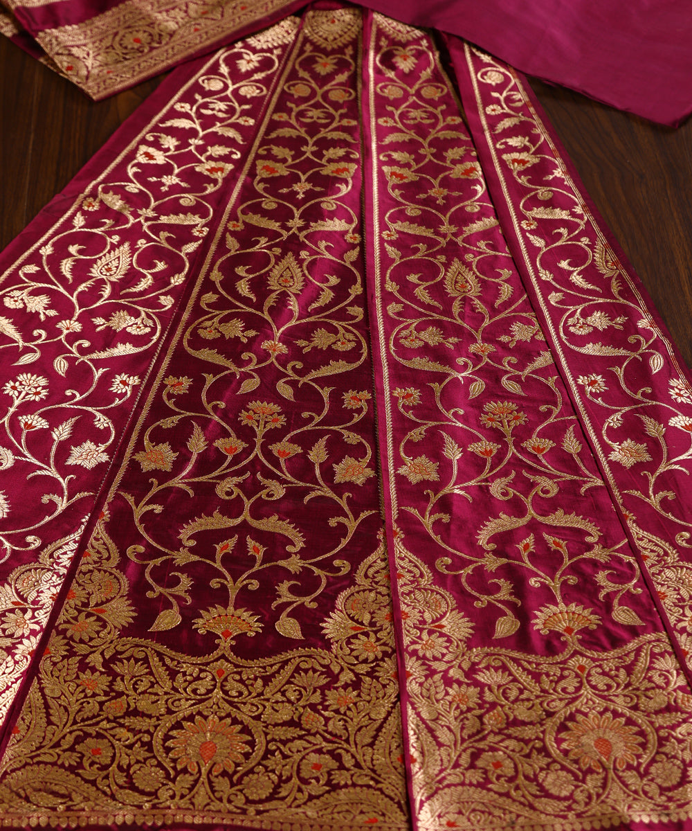 Purple_Double_Shade_Handloom_Pure_Katan_Silk_Gul_Banarasi_Lehenga_With_Kadhwa_Meenakari_WeaverStory_02