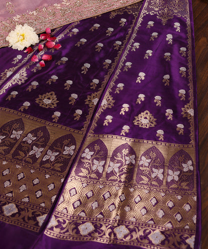 Purple_Handloom_Pure_Katan_Silk_Kimkhab_Banarasi_Lehenga_With_Kadhwa_Meenakari_WeaverStory_01