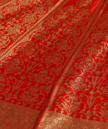 Handloom_Red_Pure_Katan_Silk_Banarasi_Lehenga_With_Antique_Zari_WeaverStory_04