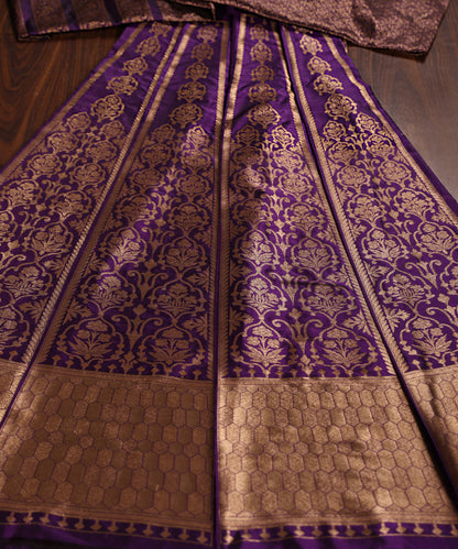 Purple_Handloom_Pure_Katan_Silk_Banarasi_Lehenga_With_Antique_Zari_WeaverStory_02