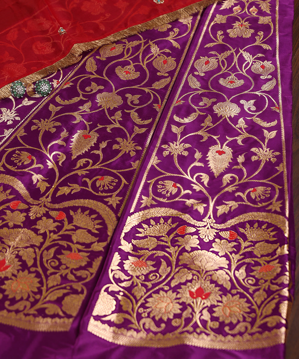 Purple_Handloom_Pure_Katan_Silk_Banarasi_Lehenga_With_Meenakari_WeaverStory_01