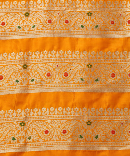 Handloom_Mustard_Yellow_Pure_Katan_Silk_Banarasi_Lehenga_with_Meenakari_Skirt_border_WeaverStory_06