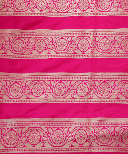 Handloom_Hot_Pink_Pure_Katan_Silk_Banarasi_Lehenga_with_Antique_Zari_Flowers_WeaverStory_06