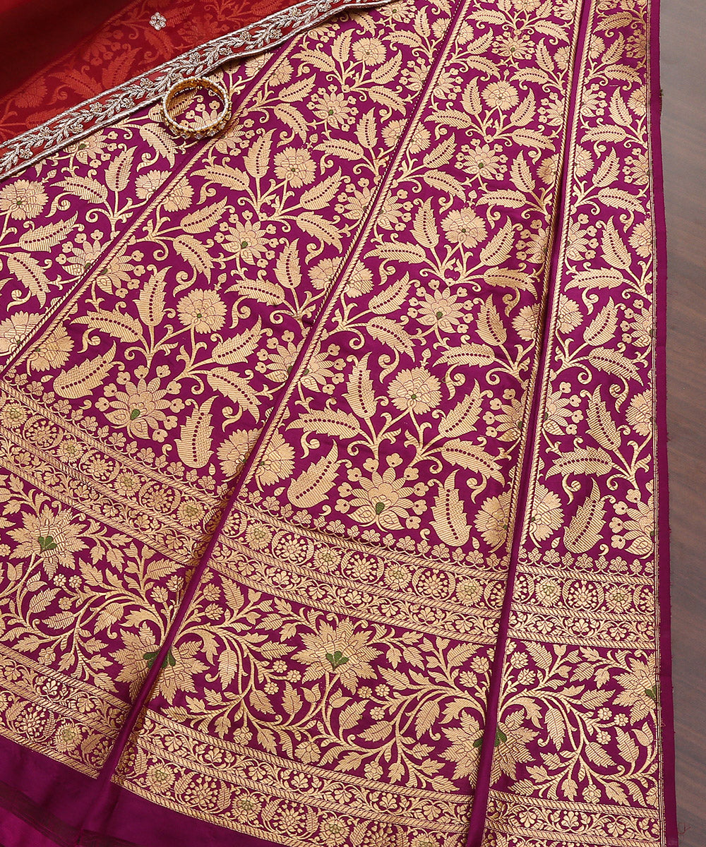 Handloom_Purple_Pink_Pure_Katan_Silk_Banarasi_Lehenga_With_Meenakari_WeaverStory_01