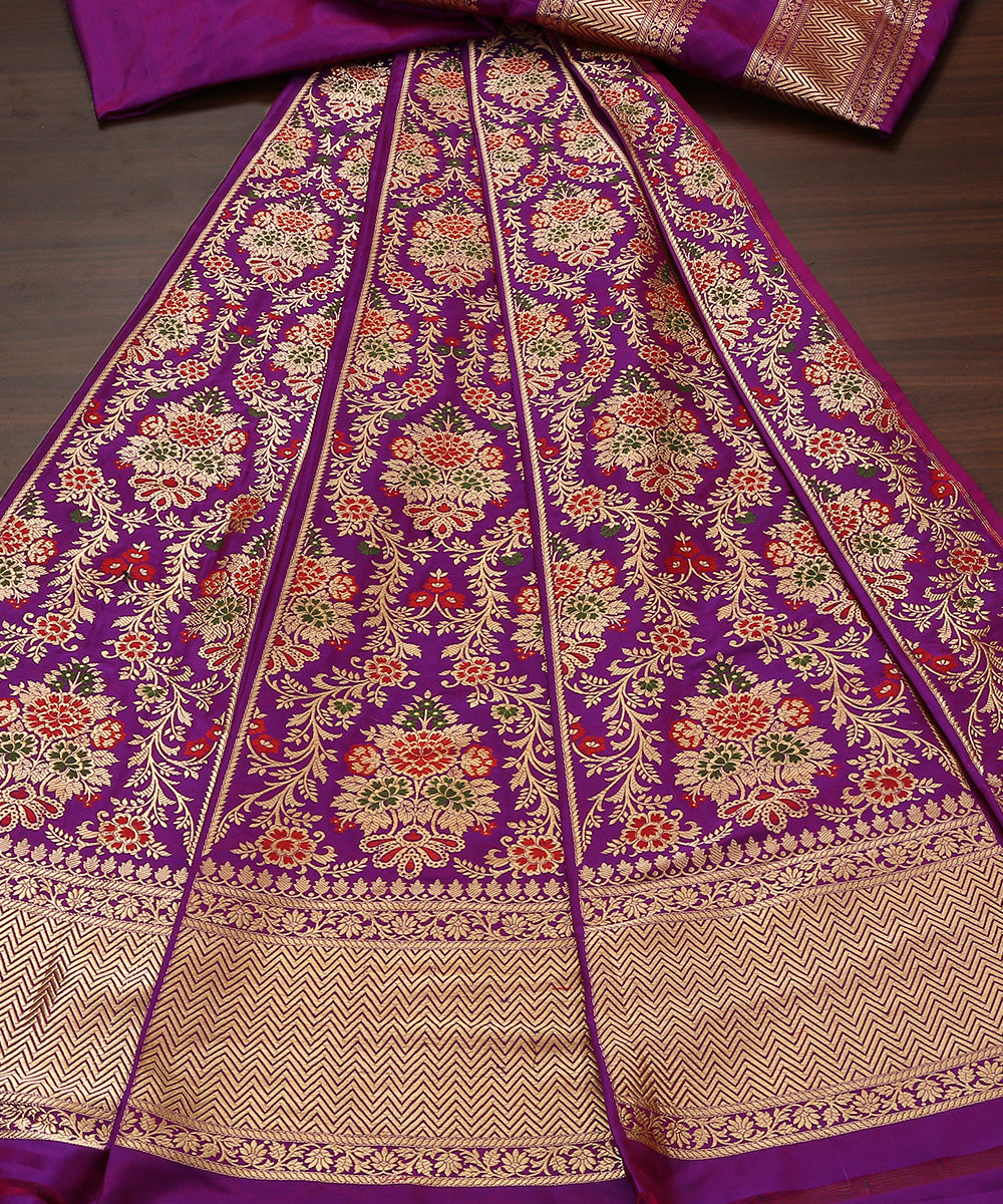Handloom_Purple_Pure_Katan_Silk_Banarasi_Lehenga_With_3_Color_Meenakari_WeaverStory_02