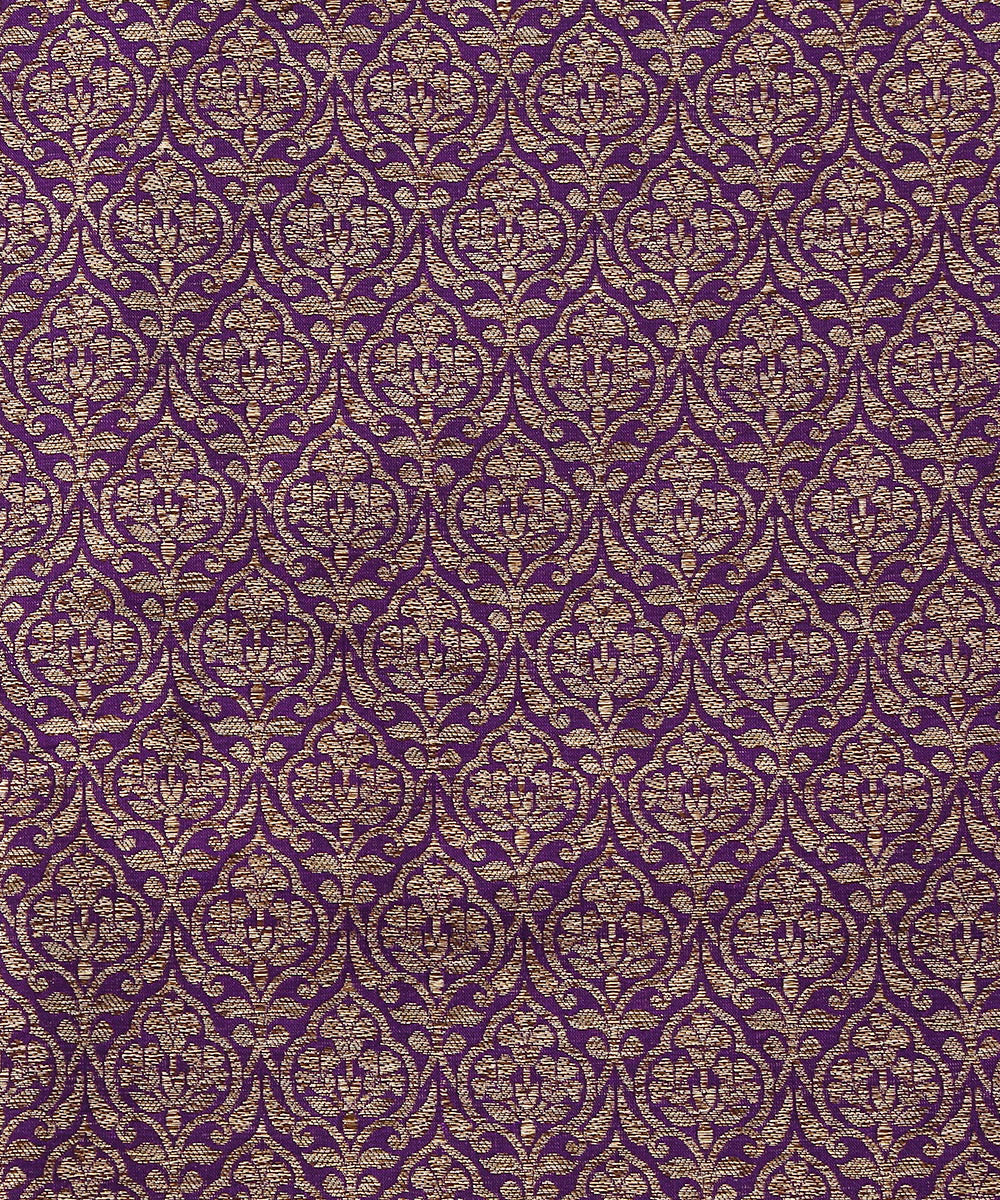 Handloom_Purple_Antique_Zari_Pure_Katan_Silk_Banarasi_Lehenga_WeaverStory_06