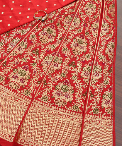 Handloom_Red_Pure_Katan_Silk_Banarasi_Meenakari_Lehenga_WeaverStory_01