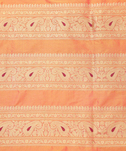 Peach_and_Orange_Handloom_Pure_Katan_Silk_Banarasi_Lehenga_with_Meenakari_WeaverStory_05