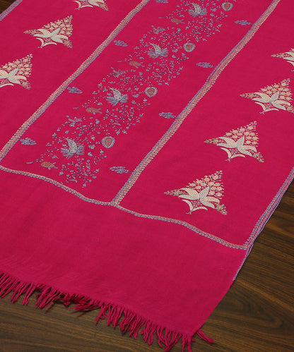 Rani_Pink_Floral_Boota_Handwoven_Pure_Pashmina_Stole_WeaverStory_03