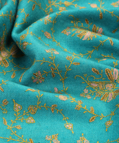 Turquoise_Handwoven_Pure_pashmina_Stole_with_Sozni_Jaal_Embroidery_WeaverStory_05