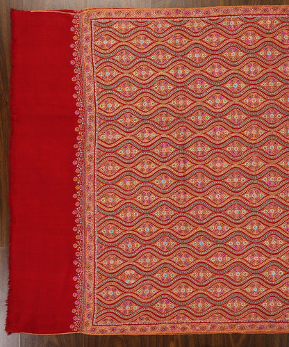 Maroon_Border_Handwoven_Pure_Pashmina_Stole_with_Paper_Mache_and_Baharan_Design_WeaverStory_04
