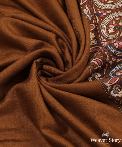 Dust_Brown_Handwoven_Pure_Pashmina_Shawl_With_Sozni_Kari_WeaverStory_05