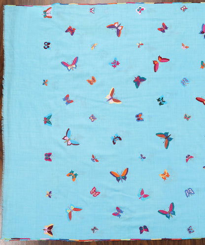 Handwoven_Sky_Blue_Pure_Pashmina_Shawls_Butterfly_With_Paper_Mache_Work_WeaverStory_02
