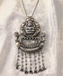 Hiren_Handcrafted_Pure_Silver_Necklace_With_Laxmi_Motif_WeaverStory_01