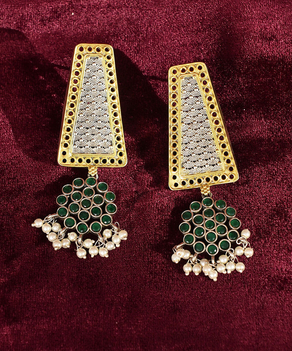 Tatha_Green_Handcrafted_Pure_Silver_Earrings_WeaverStory_02